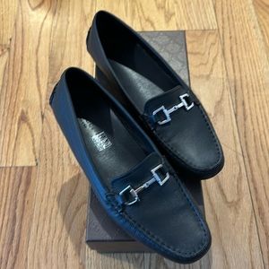 Gucci women's black leather loafers